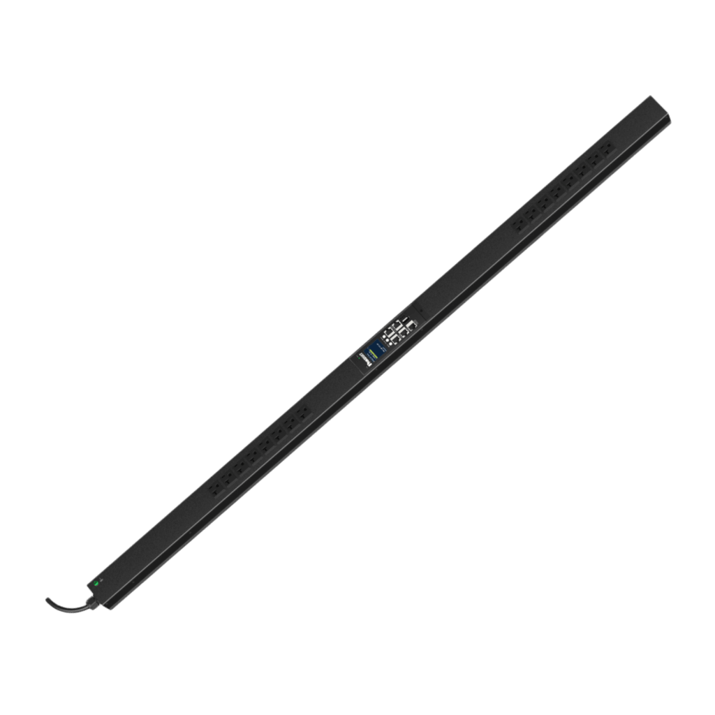 PDU ES2P Monitoreable (MI) para Distribución de Energía, Enchufe de Entrada NEMA 5-15P, Con 16 Salidas NEMA 5-20R, de Instalación Vertical, 120 Vca, 15 Amp
