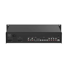 Amplificador de audio | 2 zonas de 250W  | 100V/70V | Calendarización de eventos | Biblioteca de Materiales de Audio | Entrada de Alarma | Hik-connect /Hikcentral profesional