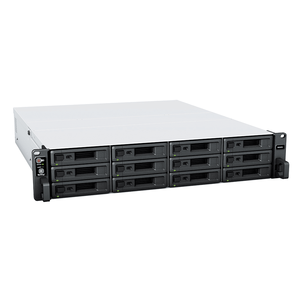 Servidor de Almacenamiento RackStation RS2423+ | 12 Bahías | 2U | Hasta 216 TB | Rendimiento 3,500/1,700 MB/s | Expansión a 432 TB | 10GbE | Fuentes de Alimentación Duales | Alta Disponibilidad.