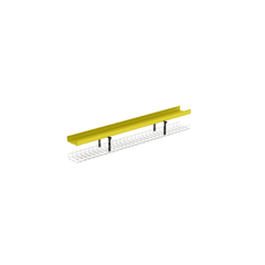 Soporte Tipo Trapezoidal Apilable, para Charolas Wire Basket de 300 mm (12 pulgadas) de Ancho, Color Negro.