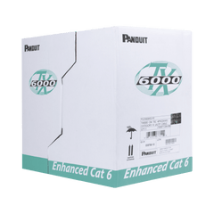 Bobina de Cable UTP 305 Metros (1000 Pies) de Cobre, TX6000? PanNet, Reelex, Gris Internacional, Categoría 6 Mejorado (23 AWG), PVC (CM), de 4 Pares