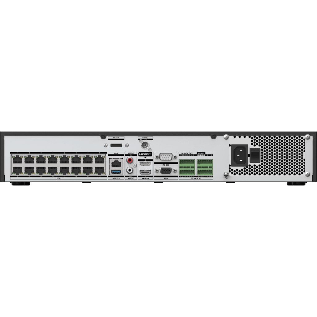 [AcuSeek] NVR 32 Megapixel (8K) / 16 Canales IP / 8 Bahías de Disco Duro / HDMI en 4K / Soporta POS / Reconocimiento Facial / Bases de Datos / Hasta 100,000 Fotografías / AcuSearch