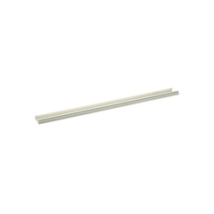 Base para canaleta T-45, de PVC rígido, con orificios perforados para montaje, 60.3 x 18.5 x 2400 mm, Color Blanco