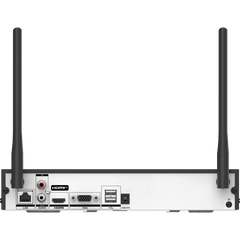 NVR 8 Megapixel (4K) / 8 canales IP / 1 Bahía de Disco Duro / 2 Antenas Wi-Fi / Salida de Vídeo 4K / ACUSENSE
