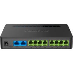 Gateway 8 Puertos FXS (Conectar Teléfono Análogo) con Router NAT Gigabit / 2 Perfiles SIP / Cifrado AES / Conferencia de Voz 3 Participantes / Calidad de Voz HD / Fax T.38 / 2 Puertos Gigabit / Aprovisionamiento Automatizado TR069
