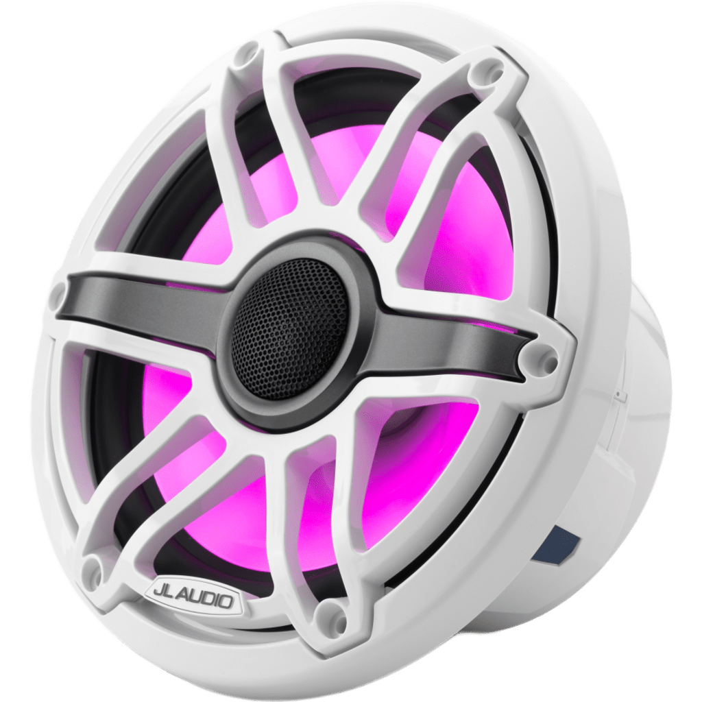 Bocinas Náuticas / 7.7" Coaxial / 100 W RMS / LED Transflective™ / Rejilla Deportiva Blanca / 4 &Omega; / 91 dB / 45 Hz-25 kHz
