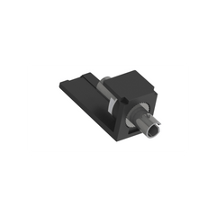 Módulo Acoplador ST Simplex, para Fibra Óptica Multimodo OM3/OM4, Tipo Mini-Com, Color Negro
