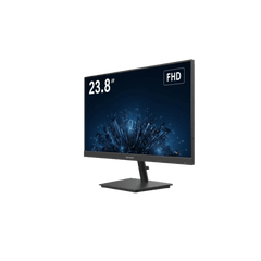 Monitor LED FullHD (1080p) de 24" / Ideal para CCTV, Oficina y Hogar / Entrada HDMI-VGA-BNC / Montaje VESA ( 75 X 75) / Uso 24/7 / Backlight E-LED / Ultra Delgado