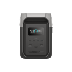 Estación de Energía Portátil Delta 3 1536Wh Litio LFP / 6 AC 1800 W (Max. 3600W) / 2 USB-C 100W / Capacidad para Aumentar Respaldo / Cargador de Coche 10A a 12.6V / Conectividad WiFi y Bluetooth (App) / Carga Solar 500W Max.