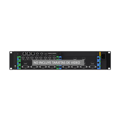 Chassis Controlador de Video Wall 6 Slots / 2U Rack / Hasta 6 Tarjetas (Entrada y Salida de Video) / 4K Ultra HD / Hot-Swappable / Touch LCD 4.5" / Genlock Sync