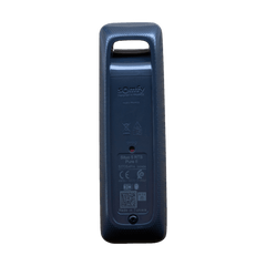 Control remoto 5 canales para motores de persiana Somfy con señal inalámbrica, instrucciones: sube, baja y detener, con posición favorita programada.