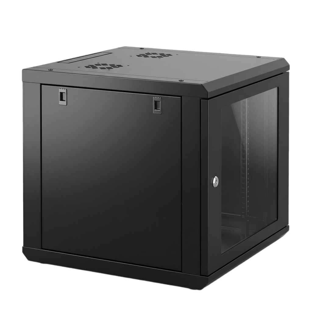 Gabinete de Pared 9U de 635 mm de Profundidad, Rack de 19 in en Acero Reforzado: Compacto y Resistente para Soluciones Profesionales