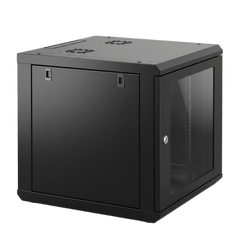 Gabinete de Pared 9U de 635 mm de Profundidad, Rack de 19 in en Acero Reforzado: Compacto y Resistente para Soluciones Profesionales