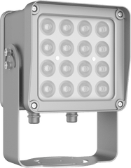Lampara IR de Luz Continua / 16 Lámparas LED / Distancia Efectiva 16 a 25 metros / Cobertura 40° / Exterior IP66