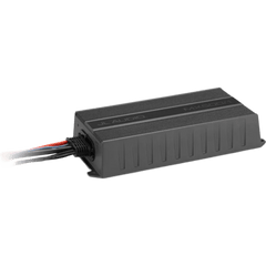 Amplificador Monobloque para Aplicaciones Náuticas y Deportes de Motor / 500 W RMS a 2 &Omega; / Clase D / IPX7 / Dimensiones 45 mm (1.77 in) x 237 mm (9.33 in) x 115 mm (4.50 in) / Peso 1.44 kg (3.18 lb) / Voltaje 11-15 VDC / Filtro Paso Bajo 24 d