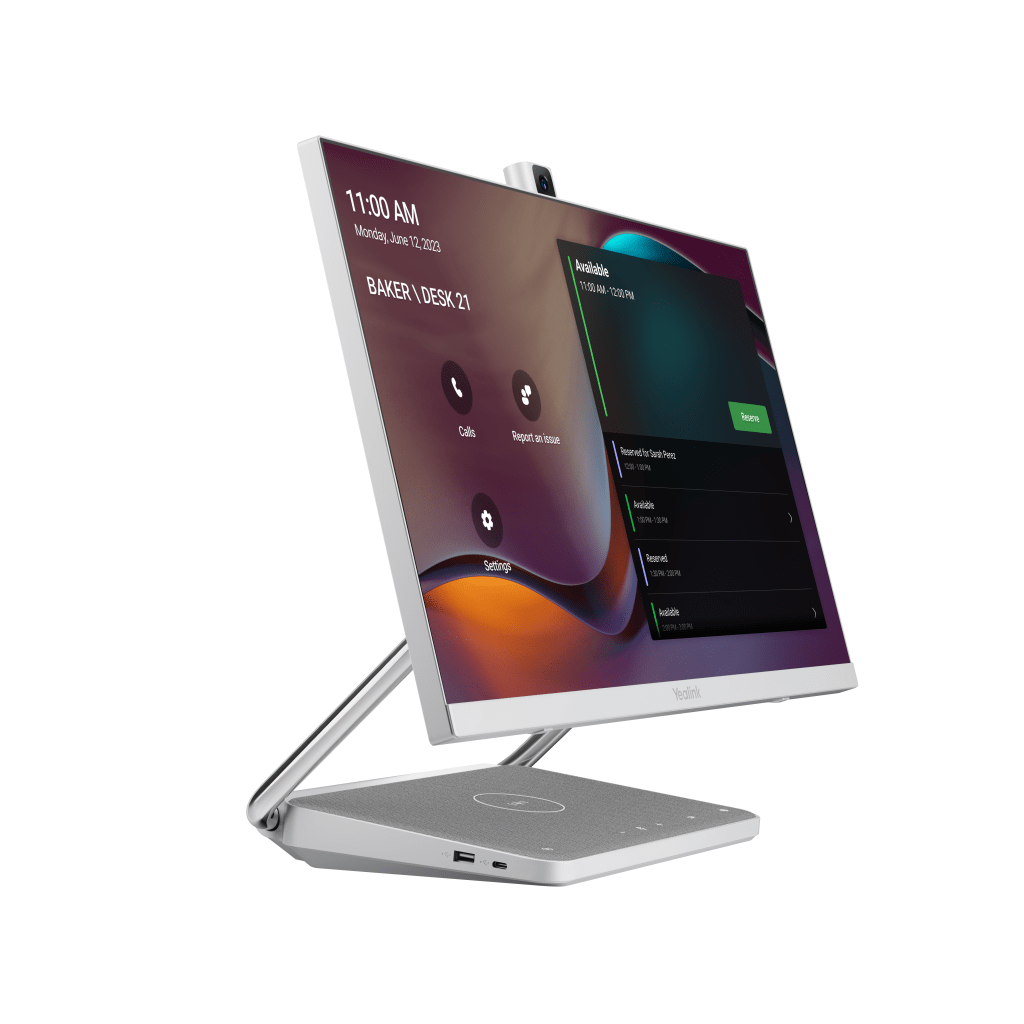 Sistema de Videoconferencia Todo en Uno DeskVision A24 de Yealink con cámara 4K y pantalla táctil de 24”
