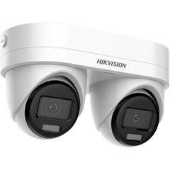 PanoVu Series / Lente Dual de 4 Megapixel / 2 Lentes Fijos de 2.8 mm / Recomendado para Pasillos o Esquinas / IP67 / IK10 / PoE / WDR 120 dB / 10 mts IR / Entrada y Salida de Audio y Alarma / MicroSD / ACUSEEK