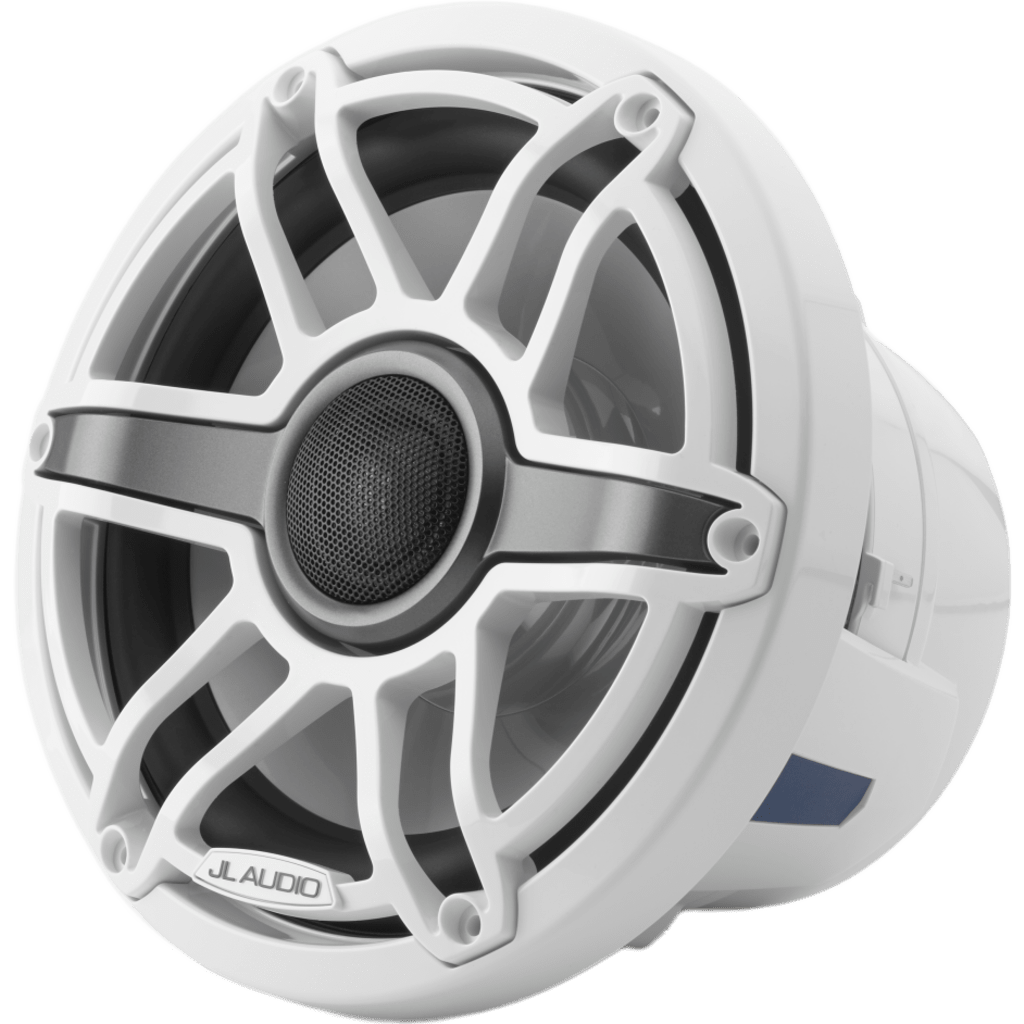 Bocinas Náuticas Coaxiales 8.8" (224 mm) / 125 W RMS / 90.5 dB / 38 Hz-20 kHz / 4 &Omega; / Polipropileno con Mica / Tweeter Cúpula de Seda / Rejilla Deportiva Blanca