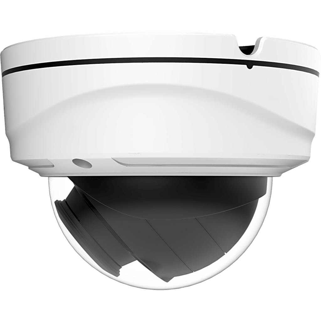 Domo IP Motorizado con IA / 2 Megapixel (1080p) / 90fps / 140dB Super WDR / VCA 2.0 / Smart IR II hasta 90 m (295 ft) / SIP / MicroSD 1TB / IP67 IK10 / ONVIF y VMS
