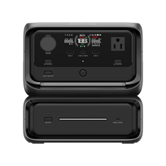 EcoFlow River 3 Plus | Estación de Energía Portátil 572Wh Litio LFP / 4 AC 800W (Max. 1600W) / 1 USB-C 100W / 3 USB -A 12W / Cargador de Coche 10A, 126W Max. / Conectividad WiFi y Bluetooth (App) / Carga Solar 220W Max.