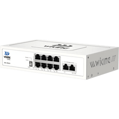 Switch no administrable PoE / Con 8 puertos 10/100 Mbps PoE af/at / 2 Puertos Ethernet 10/100 Mbps / Presupuesto 76 W / PoE hasta 250 metros