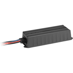 Amplificador Náutico y para Deportes de Motor / Monobloque Clase D / 300 W RMS a 2 &Omega; / IPX7 Resistente al Agua y Polvo / Filtro Paso Bajo 40-400 Hz / Ecualizador de Refuerzo de Graves / Control de Nivel Remoto Opcional / Fusible 30 A