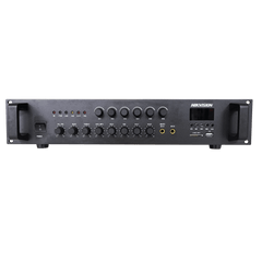 Amplificador de Audio | Bluetooth | 120 W | 6 Zonas con Control de Volumen Independiente | 70/ 100V COM | Montaje en Rack | Voceo y Musica Ambiental
