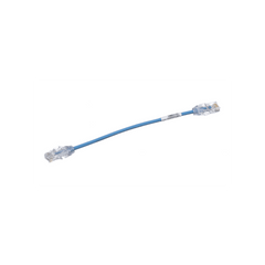 Cable de Parcheo UTP Cat6A, CM/LSZH, Diámetro Reducido (28AWG), Color Azul, 20 cm (7.87 pulgadas).