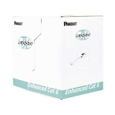 Bobina de Cable UTP 305 Metros (1000 Pies) de Cobre, TX6000? PanNet, Reelex, Gris, Categoría 6 Mejorado (23 AWG), PVC (CMR, Riser), de 4 Pares