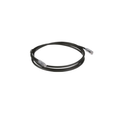 Cable de Parcheo UTP, Cat6A, 24 AWG, CM, Color Negro, 15.24 Metros (50 Pies)