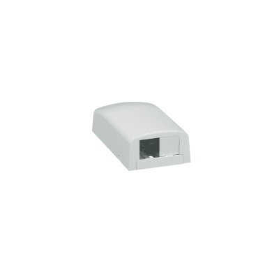 Caja de Montaje en Superficie, Para 2 Módulos Mini-Com, Color Blanco
