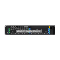 Chassis Controlador de Video Wall 6 Slots / 2U Rack / Hasta 6 Tarjetas (Entrada y Salida de Video) / 4K Ultra HD / Hot-Swappable / Touch LCD 4.5" / Genlock Sync