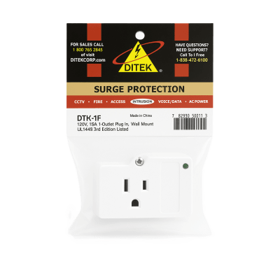 Dispositivo de Protección Contra Sobretensiones de 120 VCA 15 A, Transformadores de Alarma, Electrodomésticos, Máquinas Contestadoras, Fax, Impresoras
