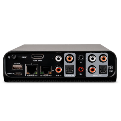 Streamer de Audio Modular | 1 Zona | PoE | HDMI eARC | Óptico | Bluetooth | Compatible con Apps de Streaming | Integración con Sistemas de Control