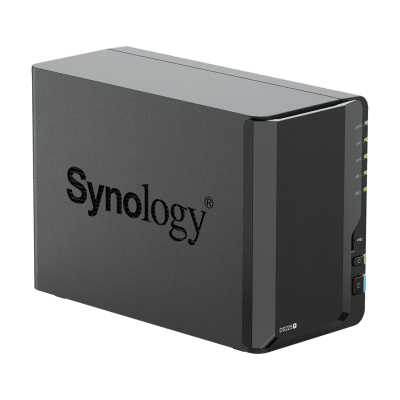 NAS DiskStation DS225+ | 2 Bahías | Intel Celeron J4125 | 2 GB DDR4 | Hasta 40 TB | Puertos 1GbE y 2.5GbE | USB 3.2 Gen 1 | Compatible con RAID | Synology DSM.