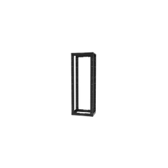 Rack de Cuatro Postes Estándar de 19", Rieles Con Orificio Para Tuerca Enjaulada, Profundidad Ajustable de 23 a 42 in, 45 Unidades de Rack, Color Negro