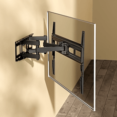 Montaje de Pared Universal Articulado para Monitores de 37 a 80" | Carga Máxima 40 Kg | Vesa  100 x 100 a 600 x 400| Fabricado en Acero