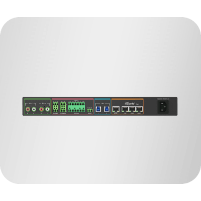Procesador de Audio Yealink AP08 DSP con 16x16 Canales Dante y PoE+