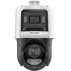 [TandemVu] PTZ IP 4 Megapixel + Cámara Fija 4 Megapixel / 25X Zoom / 100 mts IR + 30 mts Luz Blanca / IP67 / ACUSENSE / PoE+ / 2 Micrófonos Integrados y Bocina / Alerta Audible y Luz Estroboscopica / Alarmas I/O / DARKFIGHTER / Micro SD
