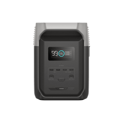 Estación de Energía Portátil Delta 3 1536Wh Litio LFP / 6 AC 1800 W (Max. 3600W) / 2 USB-C 100W / Capacidad para Aumentar Respaldo / Cargador de Coche 10A a 12.6V / Conectividad WiFi y Bluetooth (App) / Carga Solar 500W Max.