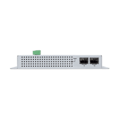 Switch Industrial Flat-Type 8 Puertos Gigabit C/PoE 802.3at, 2 Puertos SFP, LCD
