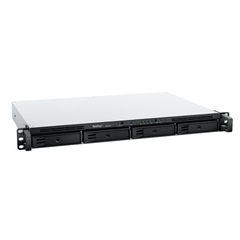NAS RackStation RS822+ | 4 Bahías | 1U | AMD Ryzen V1500B | 32 GB DDR4 ECC | 4 Puertos 1GbE | Expansión PCIe | Compatible con SSD NVMe | Sistema Operativo Synology DSM.