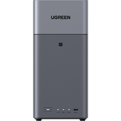 NAS UGREEN NASync DH2300 / Procesador RK3576 / 4GB u 8GB RAM / 32GB eMMC / 2 Bahías SATA / JBOD-Basic-RAID 0-RAID 1 / Puerto HDMI 4K / 1 GbE / USB 3.2 Gen 1 Type-C / Detección NFC