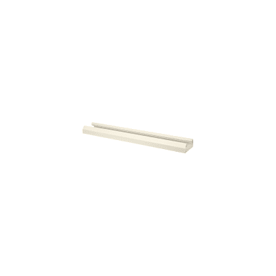 Base para canaleta T-70, de PVC rígido, con orificios perforados para montaje, 103.3 x 44.9 x 1800 mm, Color Blanco Mate
