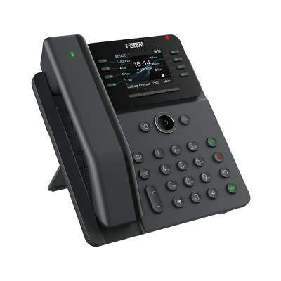Telefono IP Handset Inalámbrico, 12 Líneas SIP, Conferencia 6 Vias, Puertos Gigabit, PoE, Pantalla 2.8