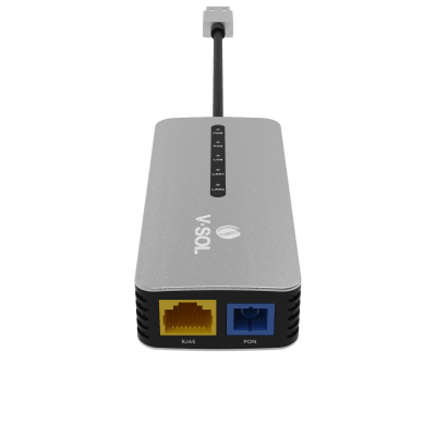 ONU Bridge Dual GPON/EPON USB Portátil / 1 puerto RJ45 2.5Gbps / 1 puerto USB tipo C