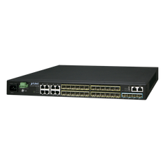 Switch Administrable L3 16-Puertos 100/1000X SFP, 8-Puertos Gigabit TP/SFP, 4-Puertos 10G SFP+ Stackable