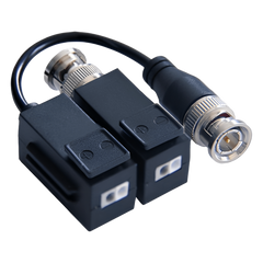 Kit de Transceptor (Balluns) TURBOHD con Boton Push / Hasta 8 MP (4K) / 100% Cobre / Soporta HD-TVI / AHD / CVI / CVBS / Audio por Coaxitron / Datos para Menu de Configurar de Cámaras
