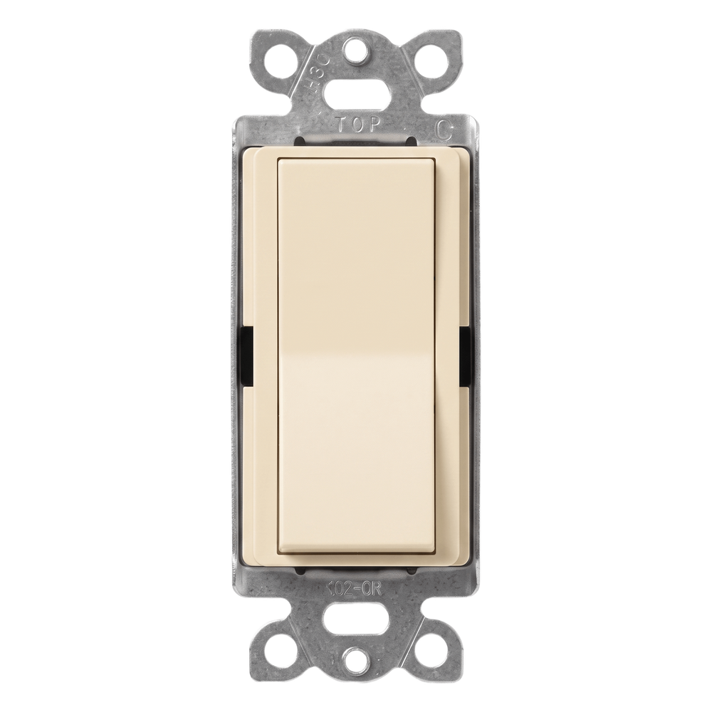 Interruptor unipolar de paleta 15 A, 120-277 V, para iluminación y motores, línea Diva