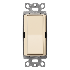 Interruptor unipolar de paleta 15 A, 120-277 V, para iluminación y motores, línea Diva